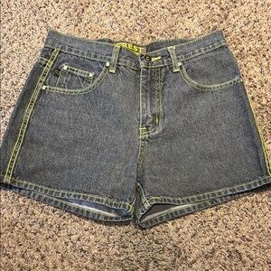 Crest Gray Jean Shorts High-Waisted Cuffed Hem size 5/6